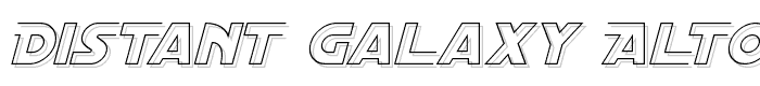 Distant Galaxy AltOutline Italic font